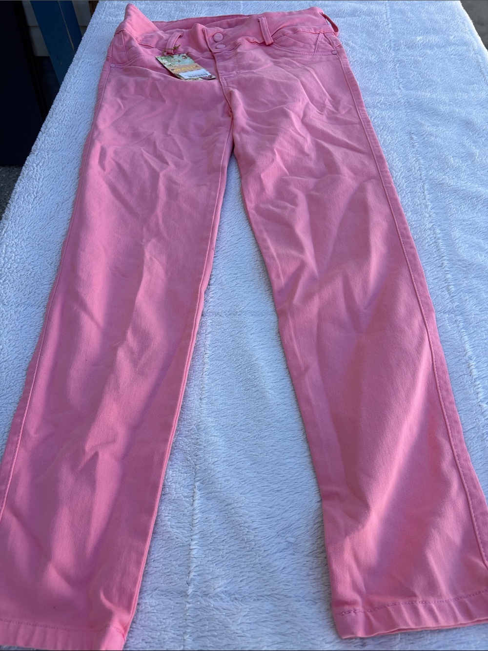 Rose Pink Straight-Leg Women’s Jeans